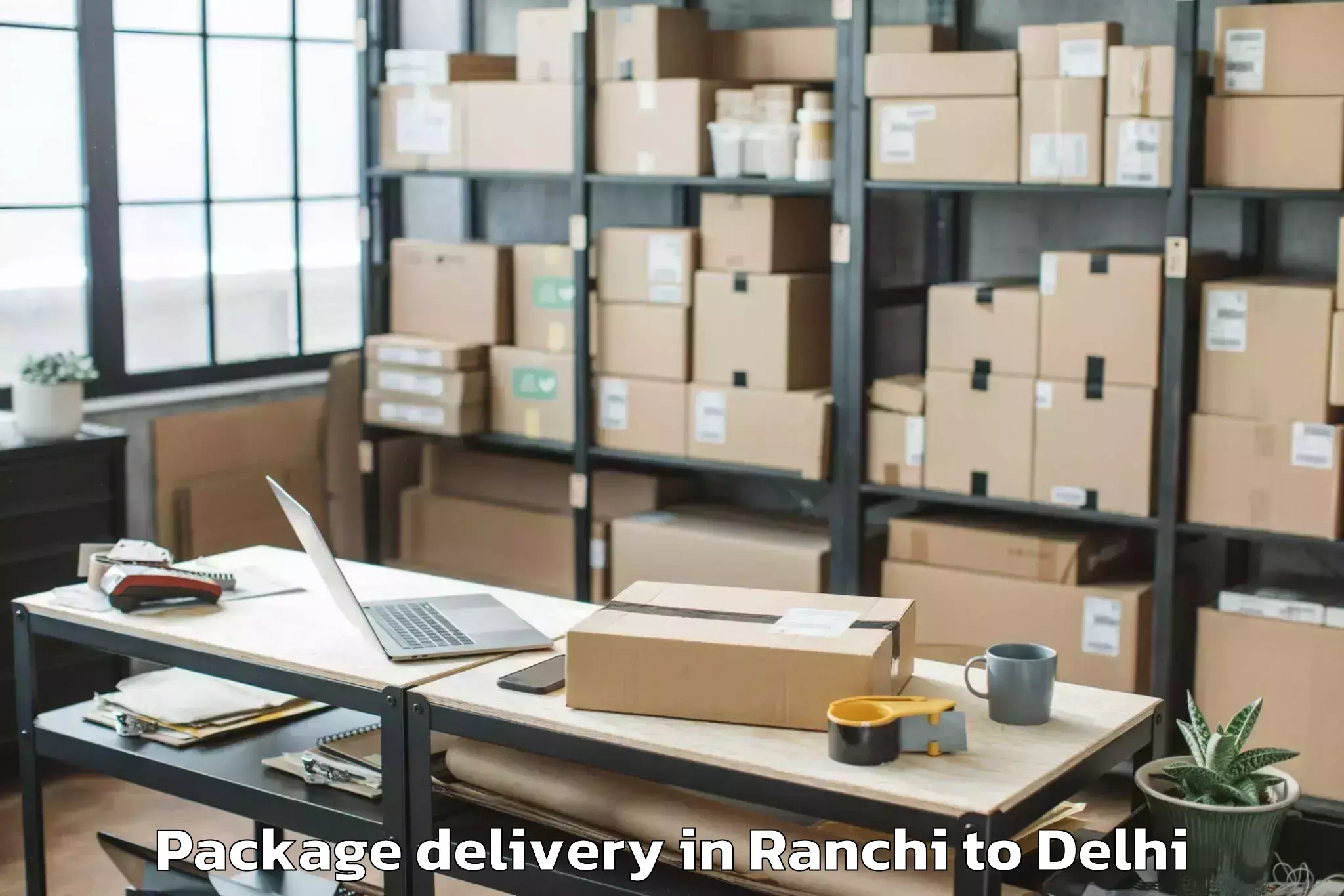 Book Ranchi to City Centre Mall Dwarka Package Delivery Online